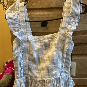 Blue striped top brand new
